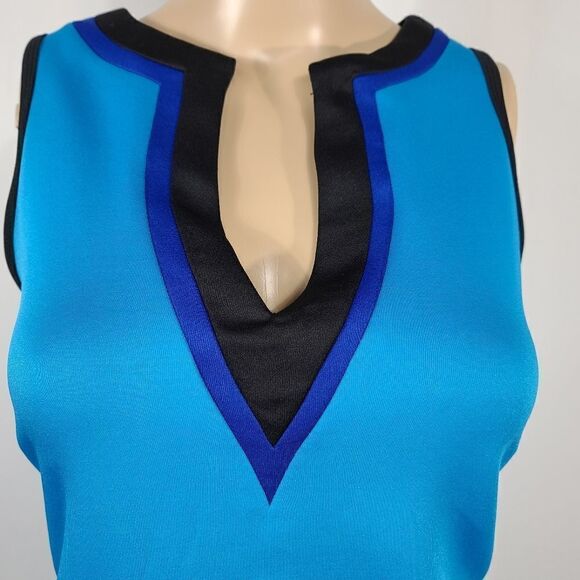 Bisou Michele Bohbot  Blue and Black Tank Top - Picture 5 of 8